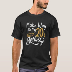 Camiseta 20 Aniversário As Rainhas Façam O Meu 20 Bir