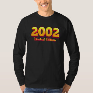 Camiseta 20 Aniversário Damas Mens 20 Anos 2002 62