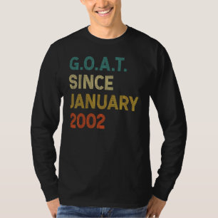 Camiseta 20 Aniversário De 20 Anos De Idade Caprino Desde J