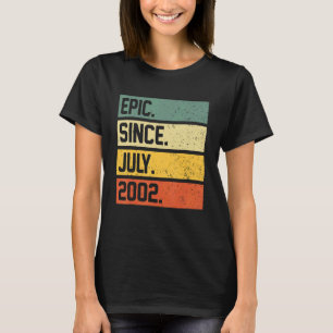 Camiseta 20 Aniversário De 20 Anos Epic Desde Julho De 2002