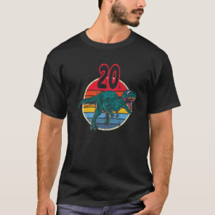 Camiseta 20 Aniversário I Tyrannosaurus Rex T Rex I Famíl