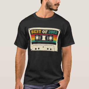 Camiseta 20 Aniversário Melhor De 2002 Cassette Tape 20 Ano
