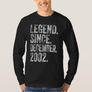 Camiseta 20 Aniversário Nascer 20 Anos Legenda Desde