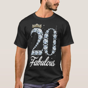 Camiseta 20 Anos É Minha 20 Aniversário Rainha Diamond Hee