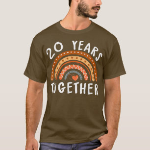 Camiseta 20 anos juntos 20 Casamento aniversário Husban