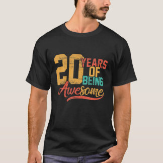 Camiseta 20 Birthday 20 Anos De Casamento Incrível E