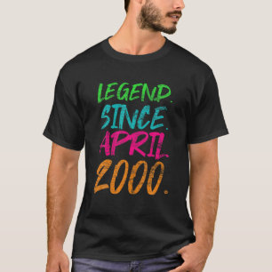 Camiseta 20 Birthday Gifts - Legenda Desde Abril De 2000