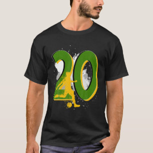 Camiseta 20 Birthday Soccer Player Nascer Incrível 2000
