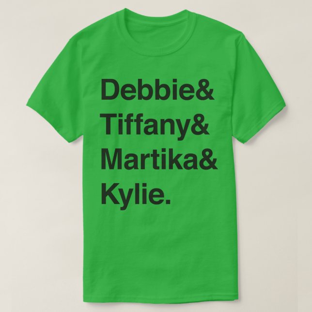 Camiseta 20 Damas Pop Panteão Adolescente (Escuro) Clássico (Frente do Design)