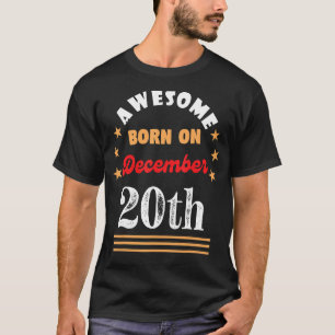 Camiseta 20 de Aniversário de dezembro nascer Espetacular e