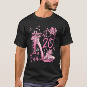 Camiseta 20 E Fabulosos Saltos Altos Borboletas Florais 20º