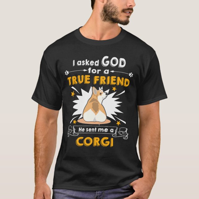 Camiseta 20 Ele Me Enviou Um Corgi (Frente)