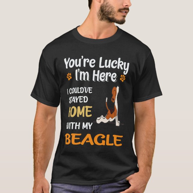 Camiseta 20 Fiquei em Casa Com Meu Beagle (Frente)