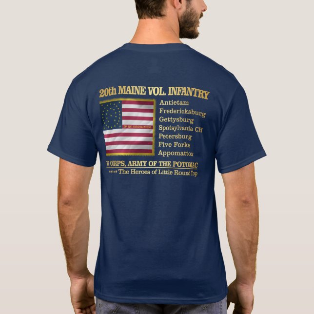 Camiseta 20 Maine Volunteer Infantry (BH) (Verso)