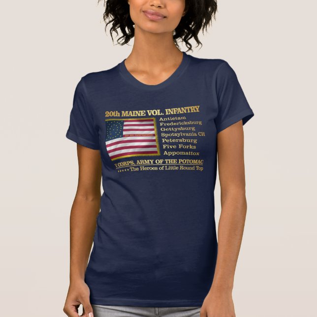 Camiseta 20 Maine Volunteer Infantry (BH) (Frente)