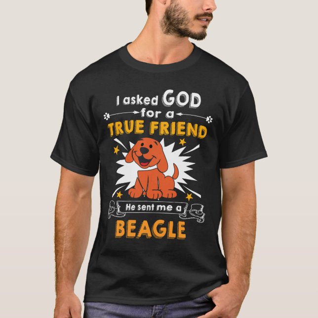 Camiseta 20 Perguntou A Deus Um Bagle (Frente)