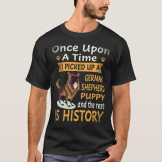 Camiseta 20 Uma Vez Eu Peguei Um Pastor Alemão