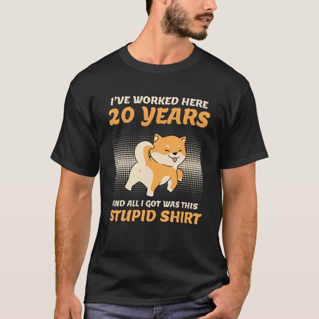 Camiseta 20 Years Of Service Company Anniversary 20 Years A (Frente)