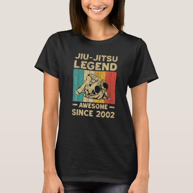 Camiseta 20 Years Old BJJ Jiu Jitsu Legend Awesome Since 20 (Frente)