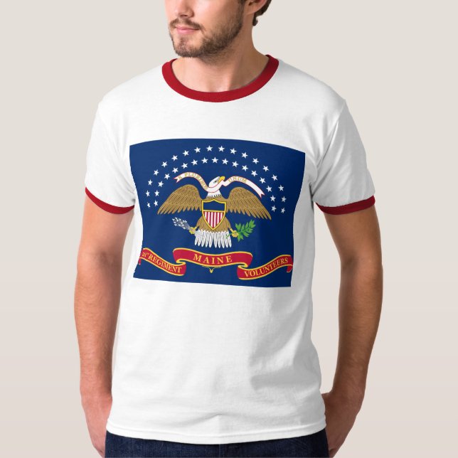 Camiseta 20a guerra civil voluntária de regimento de (Frente)
