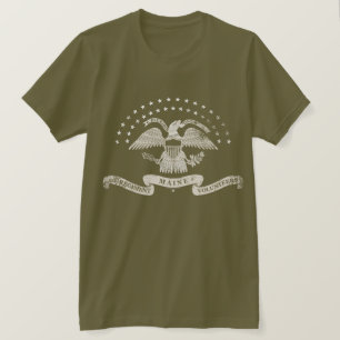 Camiseta 20o Emblema de Maine - afligido