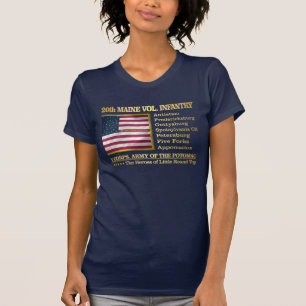 Camiseta 20o Infantaria voluntária de Maine (BH)