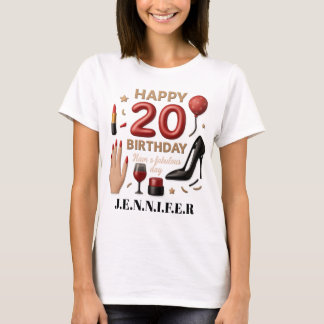 Camiseta 20th birthday Women's Basic T-Shirt