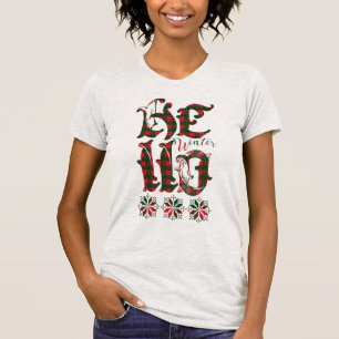 Camiseta 20XX Hello Winter Holiday Scotland Pattern