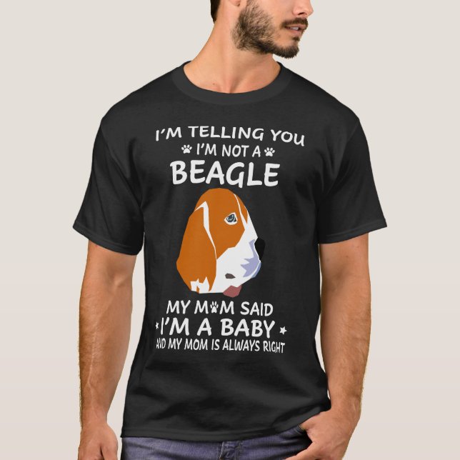 Camiseta 211 Estou dizendo que não sou um Beagle (Frente)