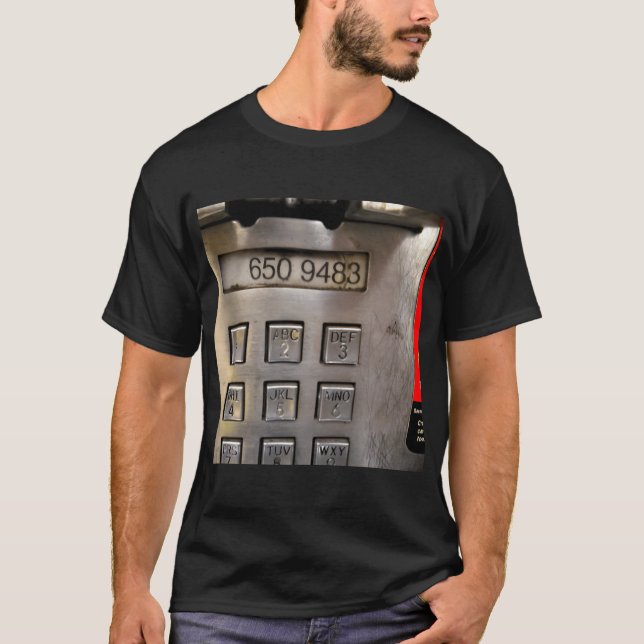 Camiseta 212 6509483 Número de Payphone de presente (Frente)