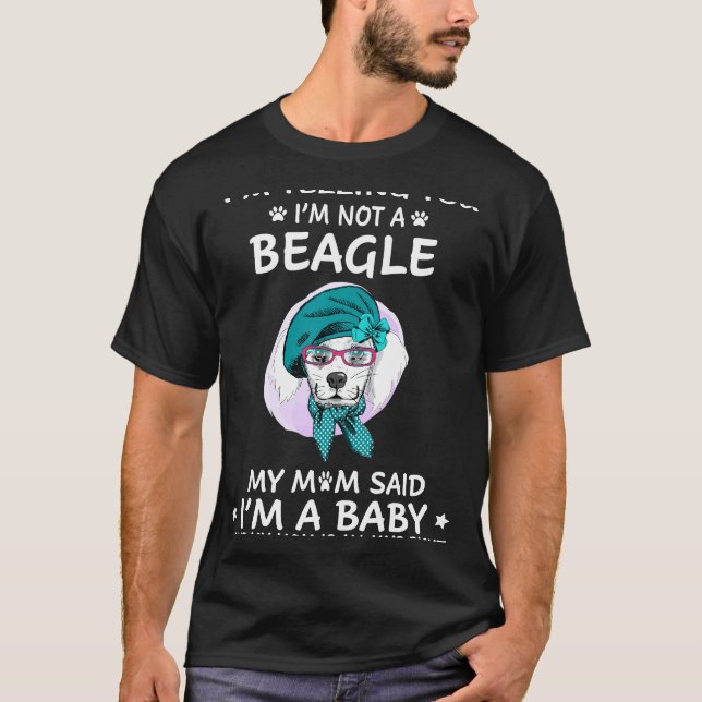 Camiseta 215 Estou dizendo que não sou um Beagle (Frente)