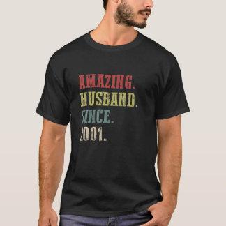 Camiseta 21 Aniversário do Casamento Dotá-Lo - Marido Incrí