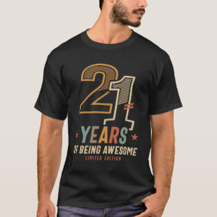 Camiseta 21 Anos De Esforço aniversário de 21 anos 2003