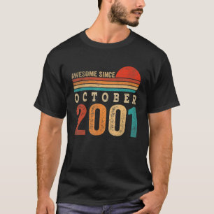 Camiseta 21 Anos De Idade Incrível Desde Outubro De 2001 21