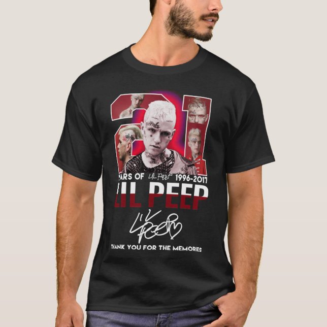 Camiseta 21 Anos De Lil Peep Classic T-Shirt (Frente)