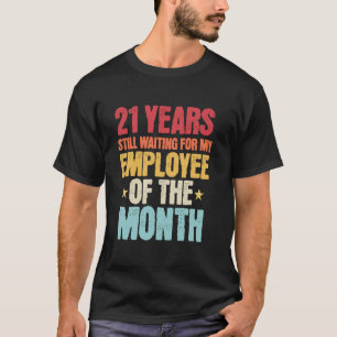 Camiseta 21 Anos De Trabalho Funcionário - 21 Anos Aniversá