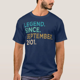 Camiseta 21 Anos Engraçado Desde Setembro De 2001 21