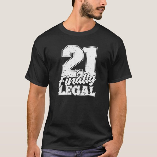 Camiseta 21 E, Por Último, A Antiga aniversário de 21 anos  (Frente)