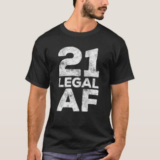 Camiseta 21 Oferta de aniversário de 21 anos de AF Legal