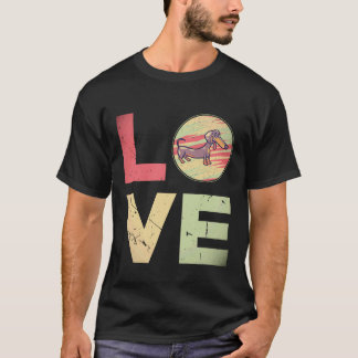 Camiseta 21 Presentes retrô vintage para mães de Dachshund 