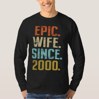 Camiseta 21st Wedding Anniversary For Her Best Epic Wife Si