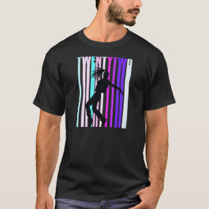 Camiseta 22ª Dança Aniversário Para Meninas Dançarinas Hiph