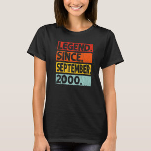 Camiseta 22ª Legenda de Aniversário Desde setembro de 2000