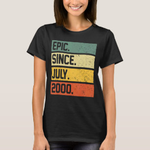 Camiseta 22º Aniversário, 22 Anos De Idade Epic Desde Julho