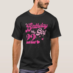 Camiseta 22º aniversário Coroa de 22 anos