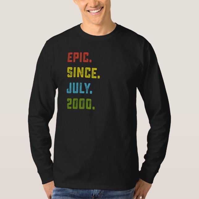 Camiseta 22º aniversário da Epic desde julho de 2000 22 ano (Frente)