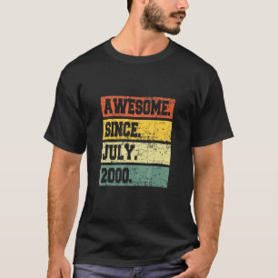 Camiseta 22º Aniversário Decor 22 Anos Espetacular Desde Ju