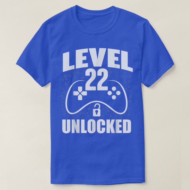 Camiseta 22º Aniversário do Gamer 22 Anos (Frente do Design)