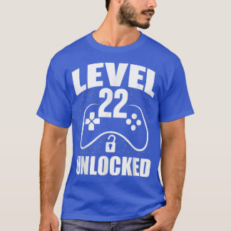 Camiseta 22º Aniversário do Gamer 22 Anos