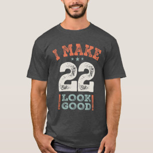 Camiseta 22º aniversário Engraçado, 22 anos